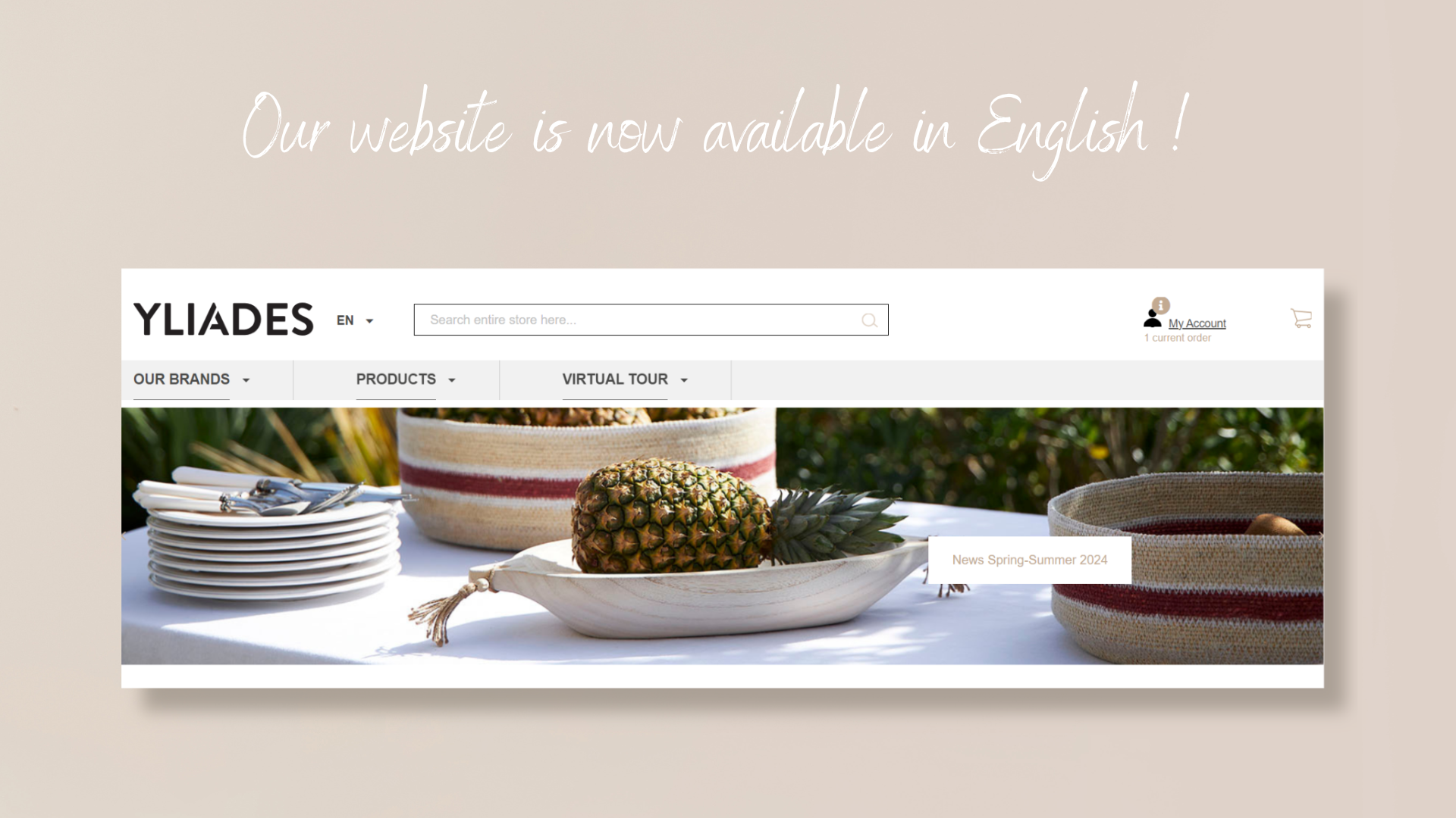 Our website is now available in English